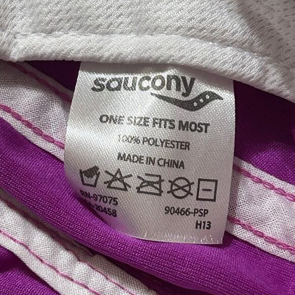 Saucony 5K Running Hat Unisex Adult Purple Strapback Packable Polyester OSFM - Picture 5 of 9